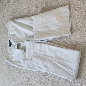 Beige Sleek Boot Dress Pants